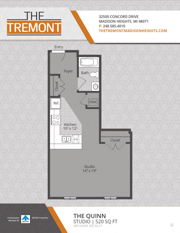 The Quinn floor plan